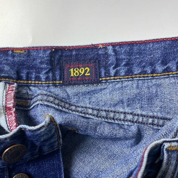 Abercrombie&Fitch Y2K Cropped Rolled Hem Jeans Size 4 Button Fly Mid Rise - Picture 5 of 14